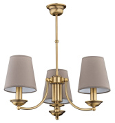 N-ZW-3(P/A) Kutek N Lampshade трёхрожковая подвесная люстра с текстильными абажурами