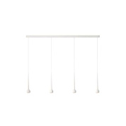 FAT2-340-01 Grau Falling sun TRACE QUATTRO WHITE подвесной светильник 4 рожка белый