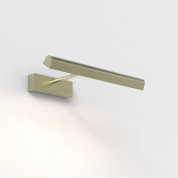 подсветка для картин с прямой планкой матовая латунь