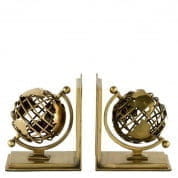 105601 Bookend Globe set of 2 brass finish держатель для книг Eichholtz