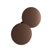 настенный светильник с двумя плафонами шоколадного цвета