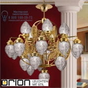 Люстра Orion Budapest LU 1440/5+10+5+1 gold/411 klar-Schliff