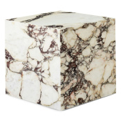 71009-002264 Audo Copenhagen Plinth Приставной столик Cubic 40x40 см, мрамор Calacatta Viola