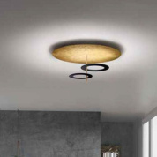Hula Hoop Icone Потолочный светильник Circle, Round Black, Gold i-c-0166