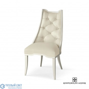 Logan Dining Chair-Antique White-Milk Leather Global Views кресло