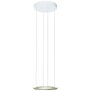 подвесной светильник с золотистым основанием и прозрачным плафоном