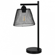 настольная лампа декоративная с металличесым плафоном