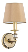 настенное бра с текстильным коническим абажуром