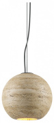 подвесной светильник в форме шара из натурального материала
