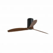 32042WP Faro MINI TUBE FAN Matt black/wood ceiling fan with DC motor SMART люстра-вентилятор матовый черный