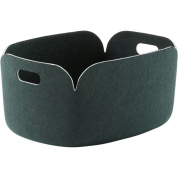 интерьерная корзина темно зеленая