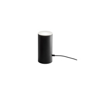 торшер цилиндрической формы чёрного цвета с направленным вверх светом