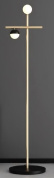 напольный светильник с вертикальной стойкой и круглым верхним плафоном