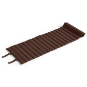 стёганая удлинённая подушка для сиденья кресла-кровати в красно-коричневом оттенке