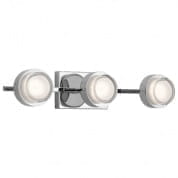 Harlaw 3000K LED 3 Light Vanity Light Chrome настенный светильник 85077CH Kichler