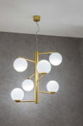 Tin Tin S3 Suspension Lamp Satin Gold подвесной светильник Marchetti 055.028.03.08