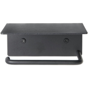 настенный держатель для туалетной бумаги с полкой из металла