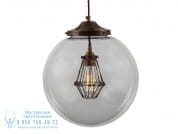 ROBYN 350MM GLOBE CAGE PENDANT Подвесной светильник ручной работы прямого света Mullan Lighting MLP366ANTBRS