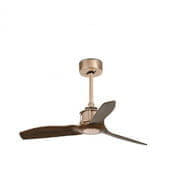 33423 Faro JUST FAN Copper ceiling fan and wood blades 81cm люстра вентилятор
