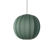 KW60 TG LED Knit-Wit Made By Hand Светильник Ø60 с текстильным плафоном цвета зелёный твид LED