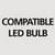 Lighting compatible with LED bulbs