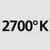 The integrated LED have a colour temperature of 2700°K (warm light)