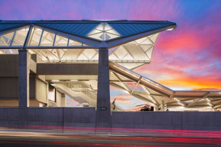 Архитектурное освещение: Dulles Metro Rail - Silver Line, Северная Вирджиния