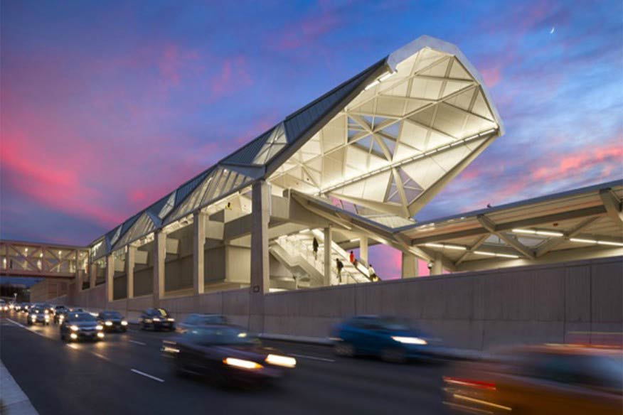 Архитектурное освещение: Dulles Metro Rail - Silver Line, Северная Вирджиния