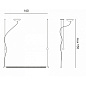 Rotaliana Squiggle H8 линейный подвесной светильник матовый чёрный 1SQH008062ZL0 — фото 3