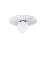Opal Glass White Marble LED G9 1x5 Watt 100-240Volt IP20 Bulb Excluded D: 30 H: 15.5 cm