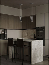 Triac Dimmable Silver Gray Metal & Acrylic LED 11Watt 220-240Volt 464Lm IP20 3000K L:15 W:15 H:200 cm