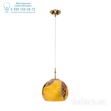 Kolarz LUNA 0392.31S.3.Ki.Au подвесной светильник золото 24 карата ø20cm высота 200cm 1 лампа e27