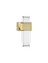 Brass Gold Metal & Acrylic LED 10 Watt 220-240 Volt 413Lm 3000K IP20 L: 12 W: 10 H: 21.5 cm