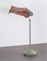 Olive Green Die-Casting Aluminium & Polycarbonate Frost LED 2Watt 120Lm 3.700Volt 3000K IP54 D: 12 H: 28.5cm