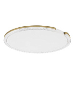 Triac Dimmable Gold Aluminium, Acrylic & Prismatic Lens LED 30Watt 220-240Volt 1950Lm IP20 3000K D:65 H:4 cm