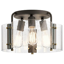 Thoreau 14" 3 Light Semi Flush Olde Bronze потолочный светильник 42954OZ Kichler