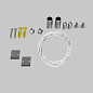 TRA004SW-21S Maytoni Accessories for tracks S35 Комплектующие для накладной трековой системы Серебро — фото 1