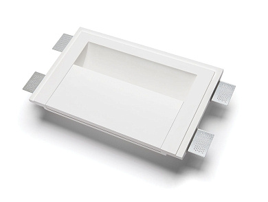 встраиваемый настенный светильник прямоугольной формы с утопленным модулем