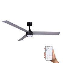 CRUISER XL Black/Aluminium fan SWT TUYA