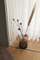 500879002010 TOTA AYTM Фонарь из стекла с округлым куполом нежно-розового оттенка на тёмном основании — фото 3