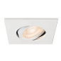 1007185 SLV UNIVERSAL DOWNLIGHT cover IP20 white E встраиваемое квадратное кольцо — фото 8