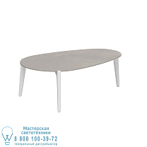 СТОЛИК ДЛЯ ЧАЯ 100X60CM БЕЛАЯ КЕРАМИКА CEMENTO LUMINOSO Royal Botania