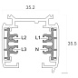 710001 Deko-Light Line 3-phase surface-mounted track серый — фото 1