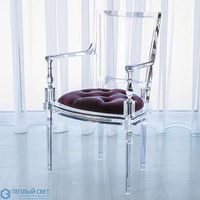 Marilyn Acrylic Arm Chair-Sultana Lavender Global Views кресло