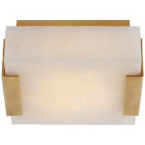 Covet Low Clip Solitaire Flush Mount антично-патинированная латунь с алебастром