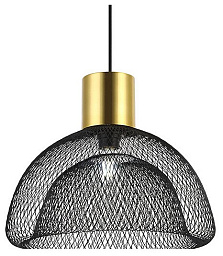 A7046SP-1BK Arte Lamp Castello подвесной светильник с металлической сетчатой полусферой