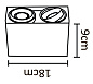 A5655PL-2BK Arte Lamp 5655 точечный накладной светильник GU10 2х50W — фото 3