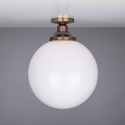 MLCF30 Mullan Lighting Yerevan накладной потолочный светильник с опаловым шаровым плафоном 30 см
