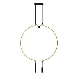 SPLIAIM2OONELED Axolight Liaison M2 SP LED средняя дизайнерская люстра золотой; чёрный