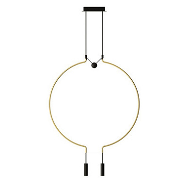 SPLIAIM2OONELED Axolight Liaison M2 SP LED средняя дизайнерская люстра золотой; чёрный